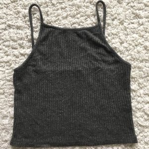 Grey tank top/crop top!